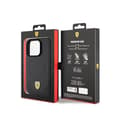 Miniatyrbillede 8 af 8: Ferrari Carbon Metal Logo MagSafe - iPhone 15 Pro cover (sort)