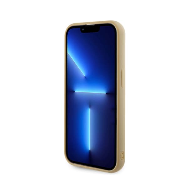Guess Disco Metal Script - iPhone 15 Pro-skal (guld)