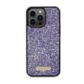 Pikkukuva 3 / 8: Guess Strassilla koristeltu metallilogo - iPhone 15 Pro -kotelo (Vaaleanpunainen)