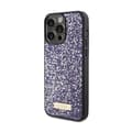 Pikkukuva 2 / 8: Guess Strassilla koristeltu metallilogo - iPhone 15 Pro -kotelo (Vaaleanpunainen)