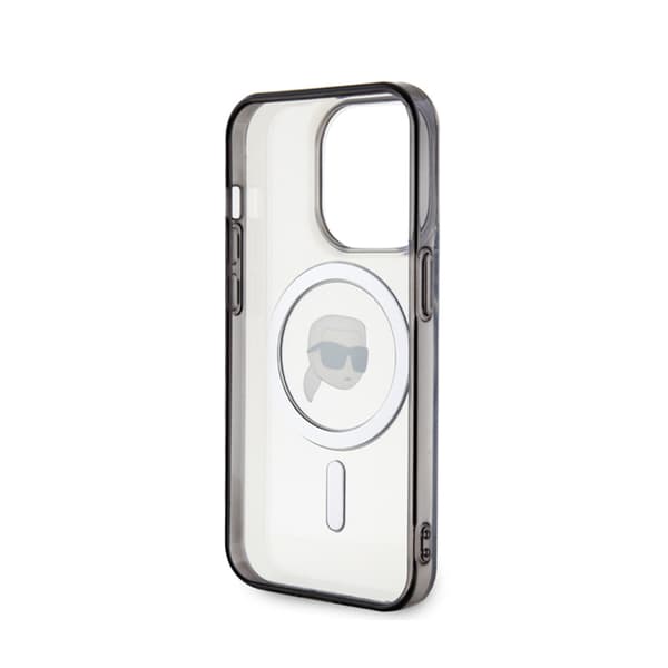 Karl Lagerfeld IML Karl Head MagSafe - iPhone 15 Pro -suojakuori (kirkas)