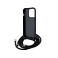 Miniatyrbillede 6 af 7: Karl Lagerfeld Crossbody Saffiano Metal Pin Karl & Choupette - iPhone 15 Pro cover (sort)