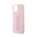 Miniatyrbillede 6 af 8: Karl Lagerfeld 3D Gummi Glitter Logo - iPhone 15 Plus Cover (Pink)