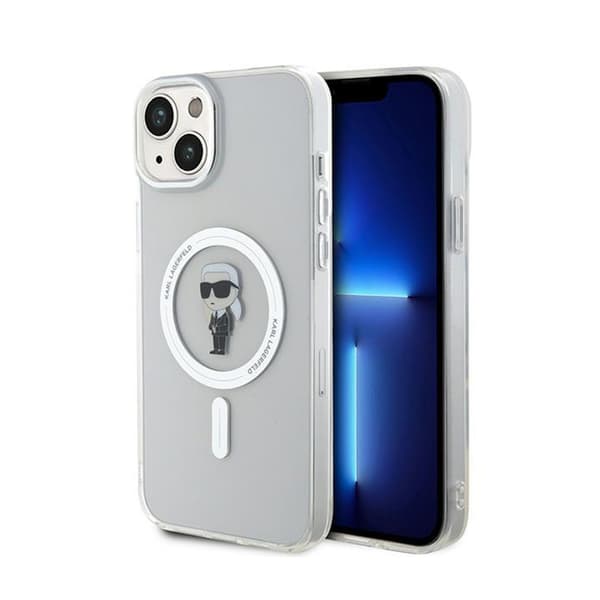 Karl Lagerfeld IML Ikonik MagSafe - iPhone 15 Plus cover (gennemsigtigt)