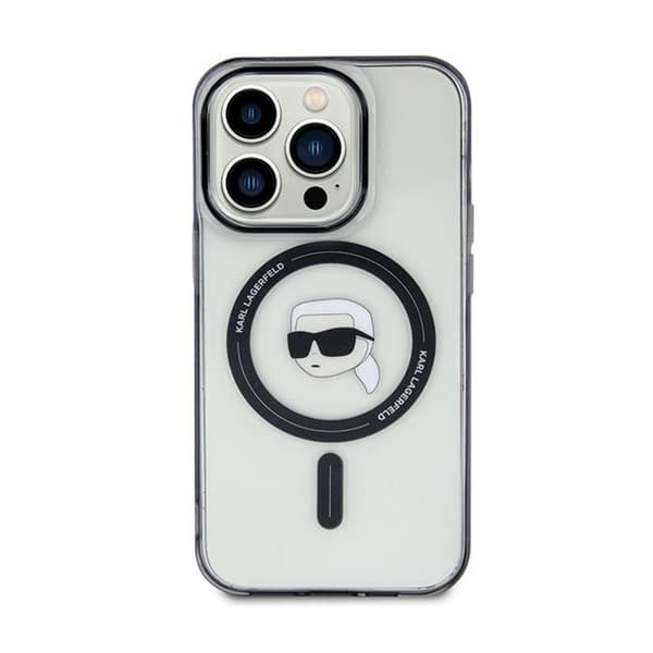 Karl Lagerfeld IML Karl Head MagSafe - iPhone 15 Plus cover (gennemsigtigt)