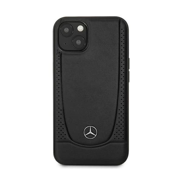 Mercedes Leather Urban Line - iPhone 15 Plus -suojakuori (musta)