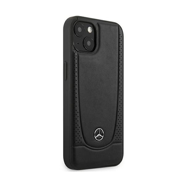 Mercedes Leather Urban Line - iPhone 15 Plus -suojakuori (musta)