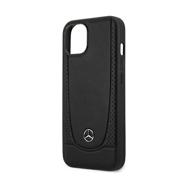 Mercedes Leather Urban Line - iPhone 15 Plus -suojakuori (musta)