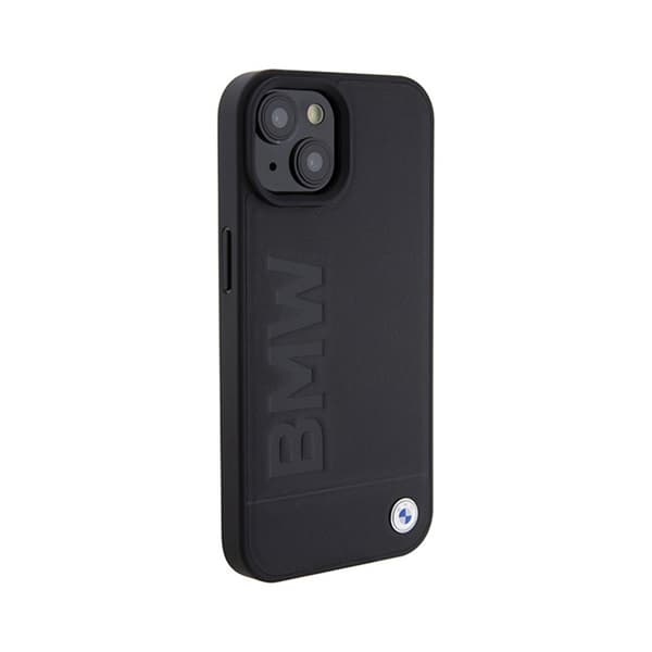 BMW Läder Hot Stamp MagSafe - iPhone 15-skal (svart)