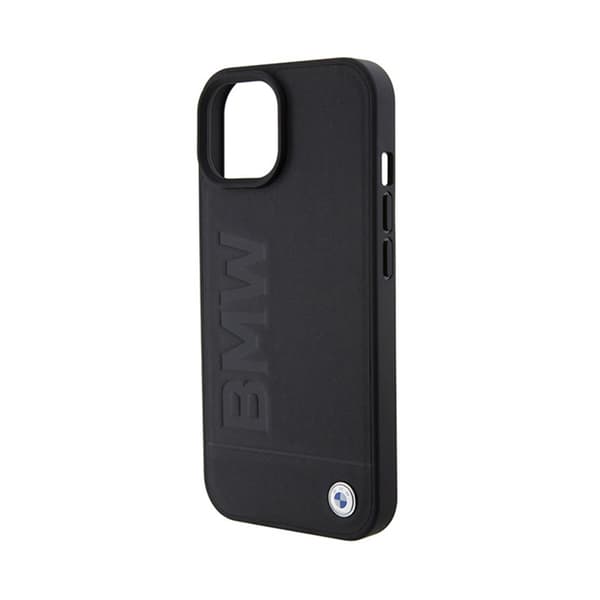 BMW Läder Hot Stamp MagSafe - iPhone 15-skal (svart)