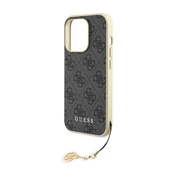 Guess 4G Charms Collection - iPhone 15 Pro -kotelo (harmaa)