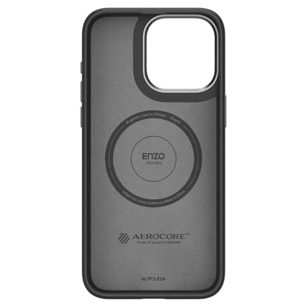 Spigen Enzo Aramid Mag MagSafe - iPhone 15 Pro cover (sort)