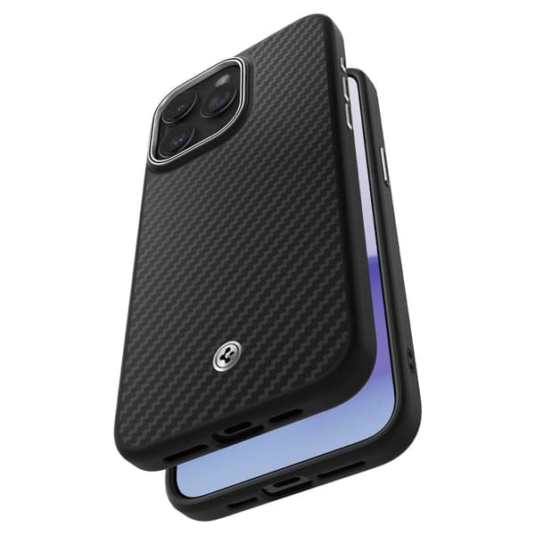 Spigen Enzo Aramid Mag MagSafe - iPhone 15 Pro cover (sort)