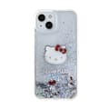 Miniatyrbillede 3 af 7: Hello Kitty Liquid Glitter Charms Kitty Head - iPhone 14 cover (sølv)