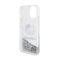 Miniatyrbillede 5 af 7: Hello Kitty Liquid Glitter Charms Kitty Head - iPhone 14 cover (sølv)
