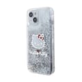 Miniatyrbillede 2 af 7: Hello Kitty Liquid Glitter Charms Kitty Head - iPhone 14 cover (sølv)