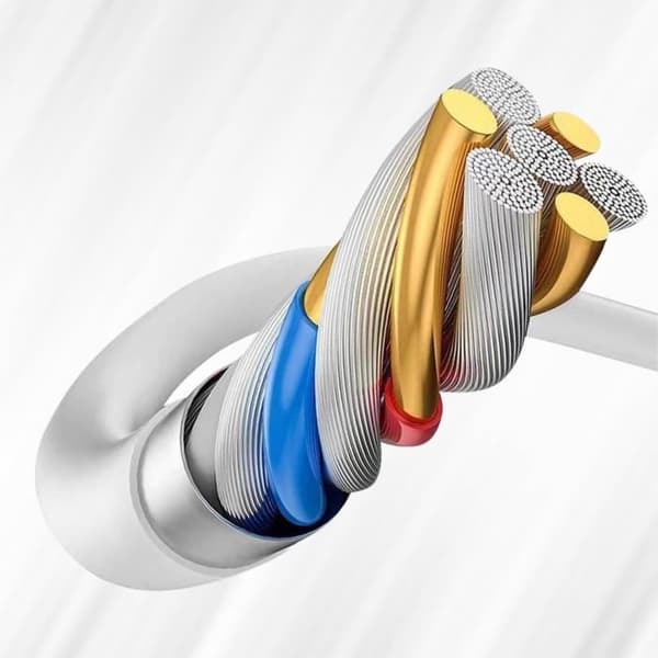 USB till USB-C-kabel Intensitet 6A Laddning och synkronisering 1m Xiaomi Vit