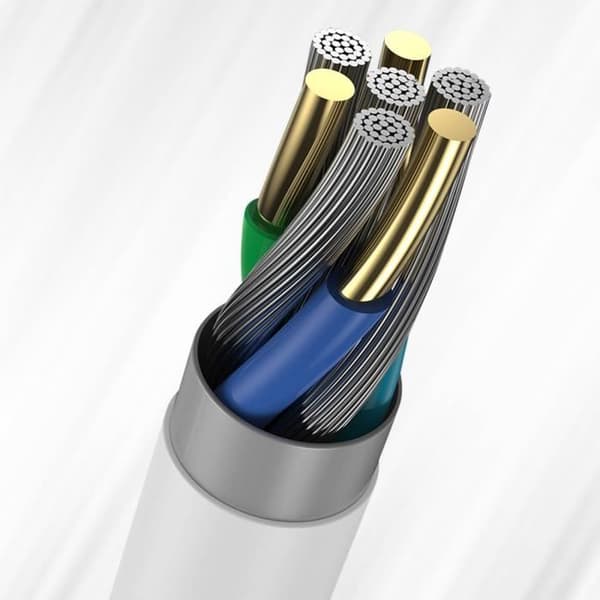 USB-C till USB-C-kabelintensitet 5A Laddning och synkronisering 1,5 m Xiaomi Vit