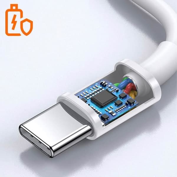 USB-C till USB-C-kabelintensitet 5A Laddning och synkronisering 1,5 m Xiaomi Vit