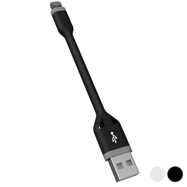 USB till Lightning-kabel 10 cm Färg - Svart