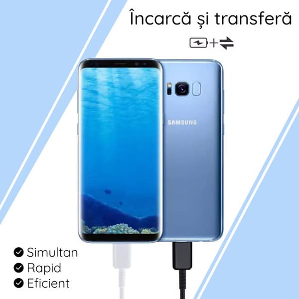 USB -typ C -kabel - USB -typ C - Snabb belastning 25W - Samsung - 1 m - Svart