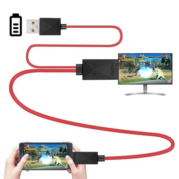 Micro-USB to HDMI Konverterare Kabel 1080P HDTV Android