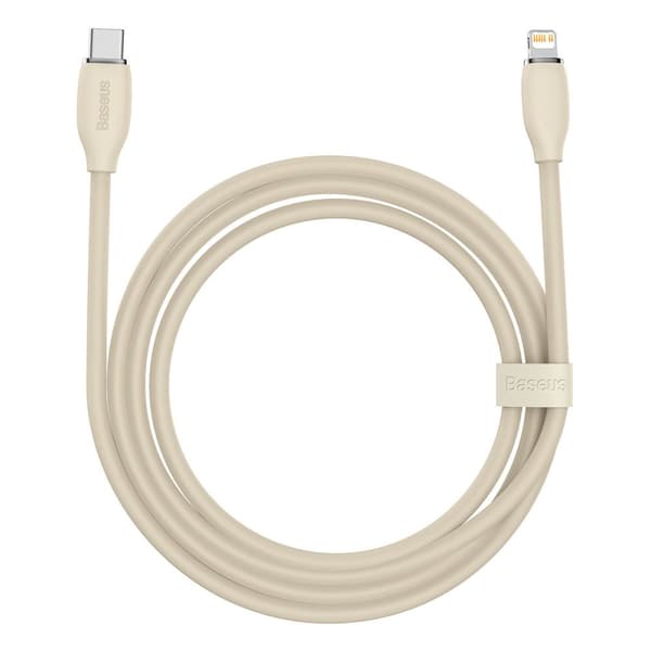 Baseus kabel, kabel USB Typ C - Lightning 20W längd 2 m Jelly Liquid Silica Gel - rosa