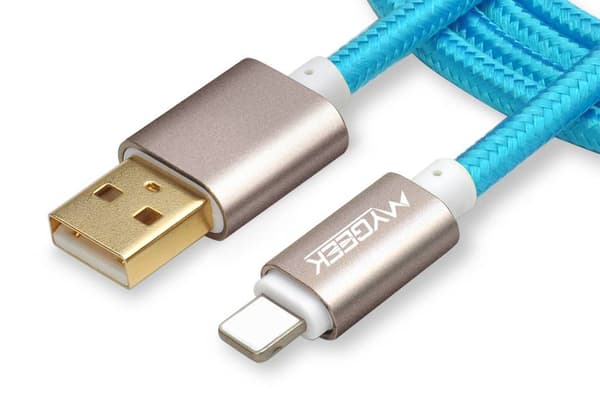 Tygbeklädd ligntningkabel 5 meter! MyGeek!