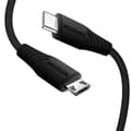 Miniatyrbild 2 av 4: USB-C till Micro-USB Snabbladdning 3A 1m Swissten Svart