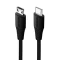 Miniatyrbild 1 av 4: USB-C till Micro-USB Snabbladdning 3A 1m Swissten Svart