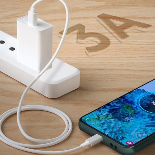 USB-C till USB-C-kabel Snabbladdning 3A 1,8m Original Samsung EP-DW767JWE Vit