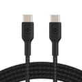 Miniatyrbild 2 av 4: Kabel USB-C till USB-C 18W Strömförsörjning Nylonflätad 1m Belkin svart