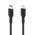 Miniatyrbild 1 av 4: Kabel USB-C till Lightning 18W Strömförsörjning Nylonflätad 1m Belkin svart
