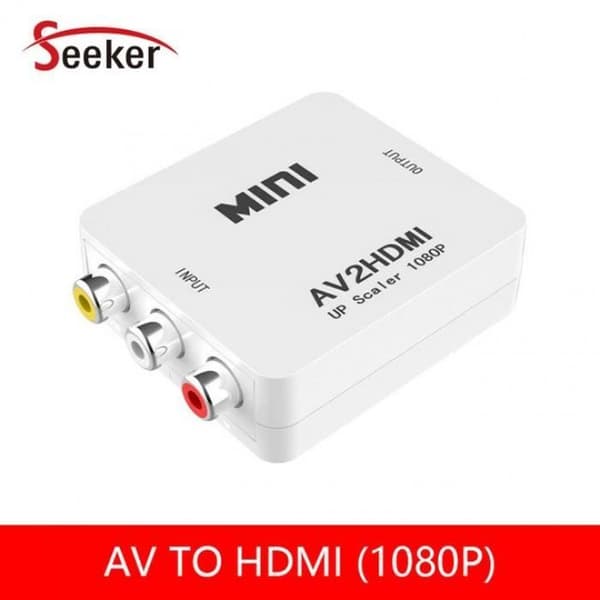 Mini Av Composite Rca Till Hdmi Video Converter Adapter Till Converter Full Hd 720 1080P Up Scaler Av2hdmi För Hdtv Standar