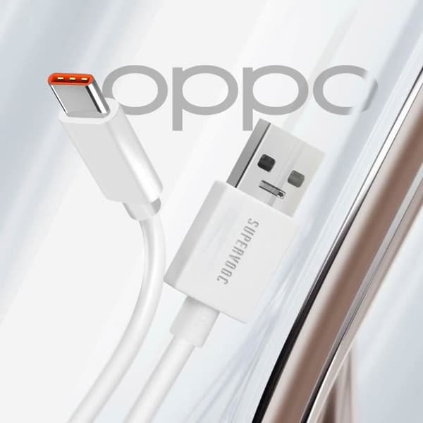 USB till USB-C laddningskabel - OPPO - DL136 - 65W - SuperVOOC - 1m