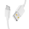 Miniatyrbild 1 av 4: Kabel USB 2A till USB-C Laddning och synkronisering 1m Original Realme White