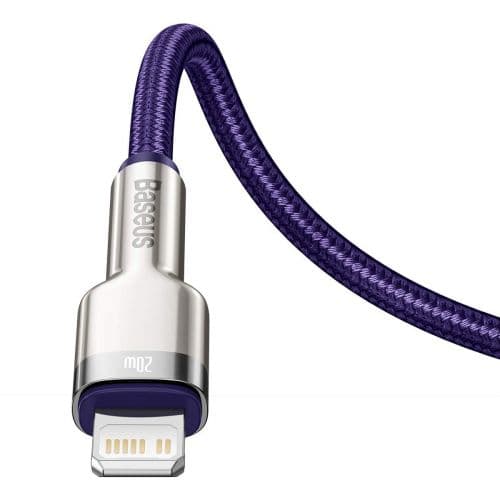 USB-C cable for Lightning Baseus Cafule, PD, 20W, 1m (green)