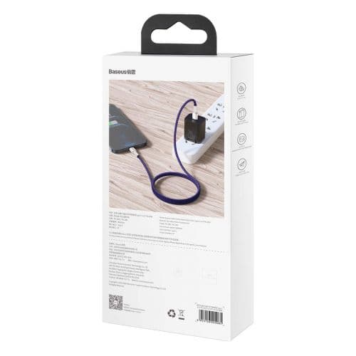 USB-C cable for Lightning Baseus Cafule, PD, 20W, 1m (green)