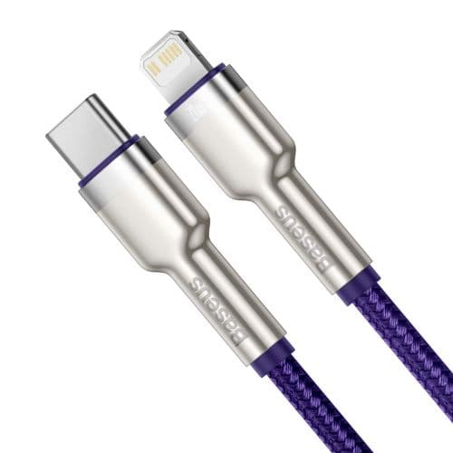 USB-C cable for Lightning Baseus Cafule, PD, 20W, 1m (green)