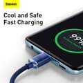 Miniatyrbilde 5 av 11: Baseus Type-C - Type-C Crystal Shine series fast charging data cable 100W 2m Blue (CAJY000703)