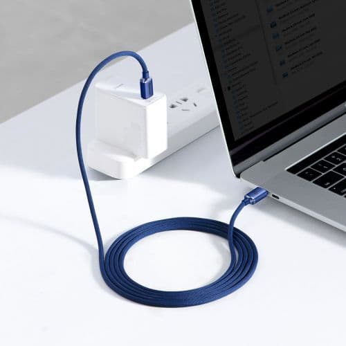 Baseus Type-C - Type-C Crystal Shine series fast charging data cable 100W 2m Blue (CAJY000703)