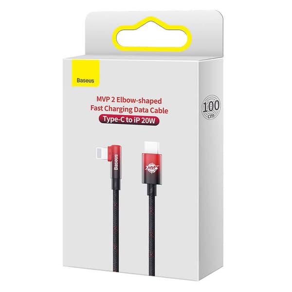 Baseus USB-C to Lightning MVP 20W 1m Cable (Black-red)