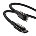 Miniatyrbild 6 av 8: CABLU alimentare si date Baseus Tungsten Gold,Fast Charging Data Cable pt. smartphone,USB la Lightning 20W, braided,2m rezistent zgarieturi,negru "CAT