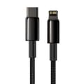 Miniatyrbild 1 av 8: CABLU alimentare si date Baseus Tungsten Gold,Fast Charging Data Cable pt. smartphone,USB la Lightning 20W, braided,2m rezistent zgarieturi,negru "CAT