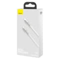Miniatyrbilde 6 av 11: Baseus Type-C - Type-C cable Cafule Series Metal Fast charge/data 100W (20V/5A) 2m White (CATJK-D02)
