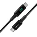 Miniatyrbild 3 av 4: Cable USB-C to USB-C Acefast C6-03 with display, 100W, 2m (black)