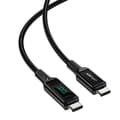 Miniatyrbild 1 av 4: Cable USB-C to USB-C Acefast C6-03 with display, 100W, 2m (black)