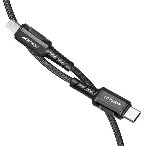 Cable USB-C to Lightning Acefast C1-01, 1.2m (black)