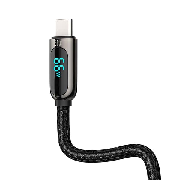 CABLU alimentare si date Baseus, Dynamic Fast Charging Data Cable pt. smartphone, USB (T) la USB Type-C (T), 66W, braided, 2m, negru, "CASX020101" (in
