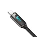 Miniatyrbillede 4 af 6: CABLU alimentare si date Baseus, Dynamic Fast Charging Data Cable pt. smartphone, USB (T) la USB Type-C (T), 66W, braided, 2m, negru, "CASX020101" (in